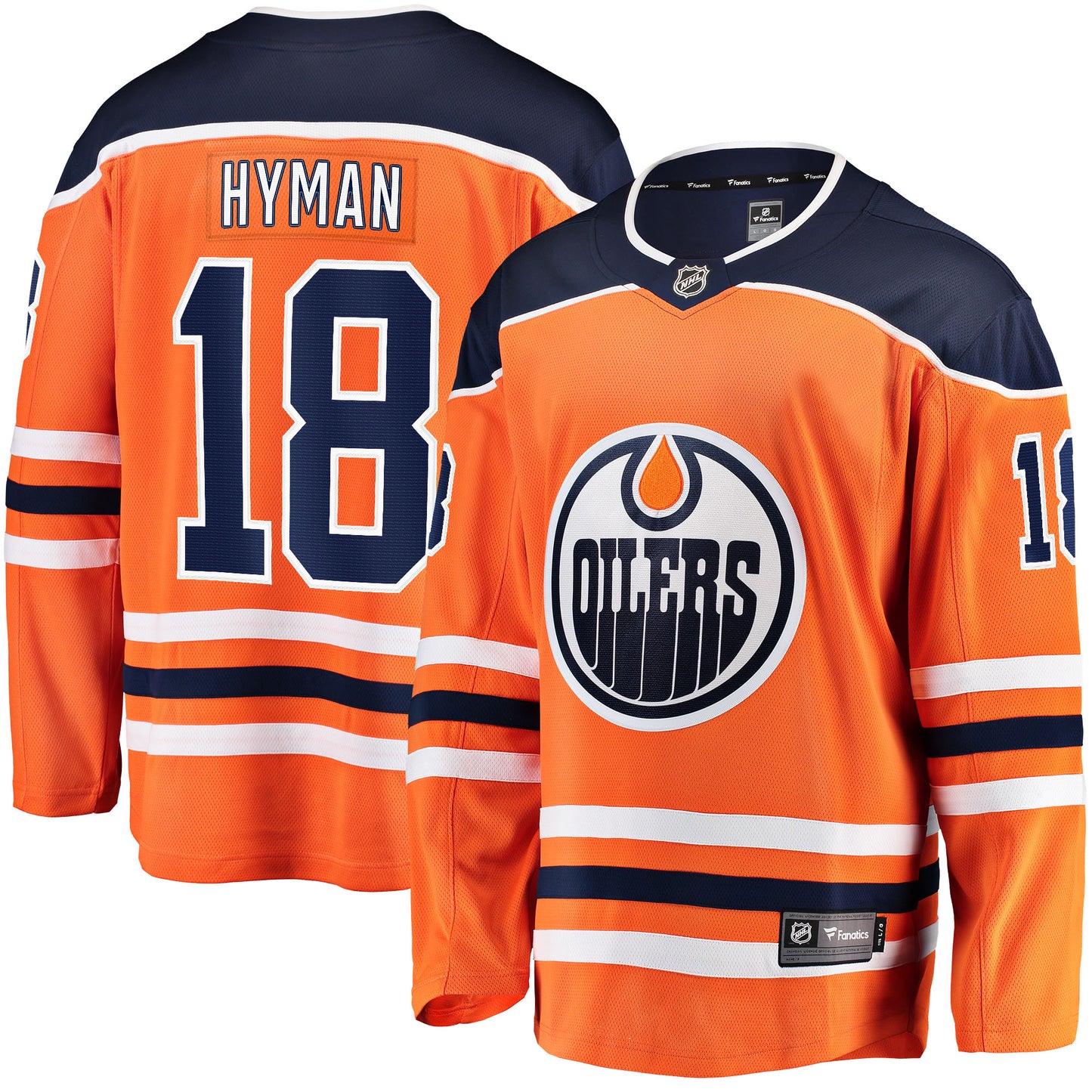 Zach Hyman Edmonton Oilers Fanatics Branded Breakaway Player Jersey - Orange