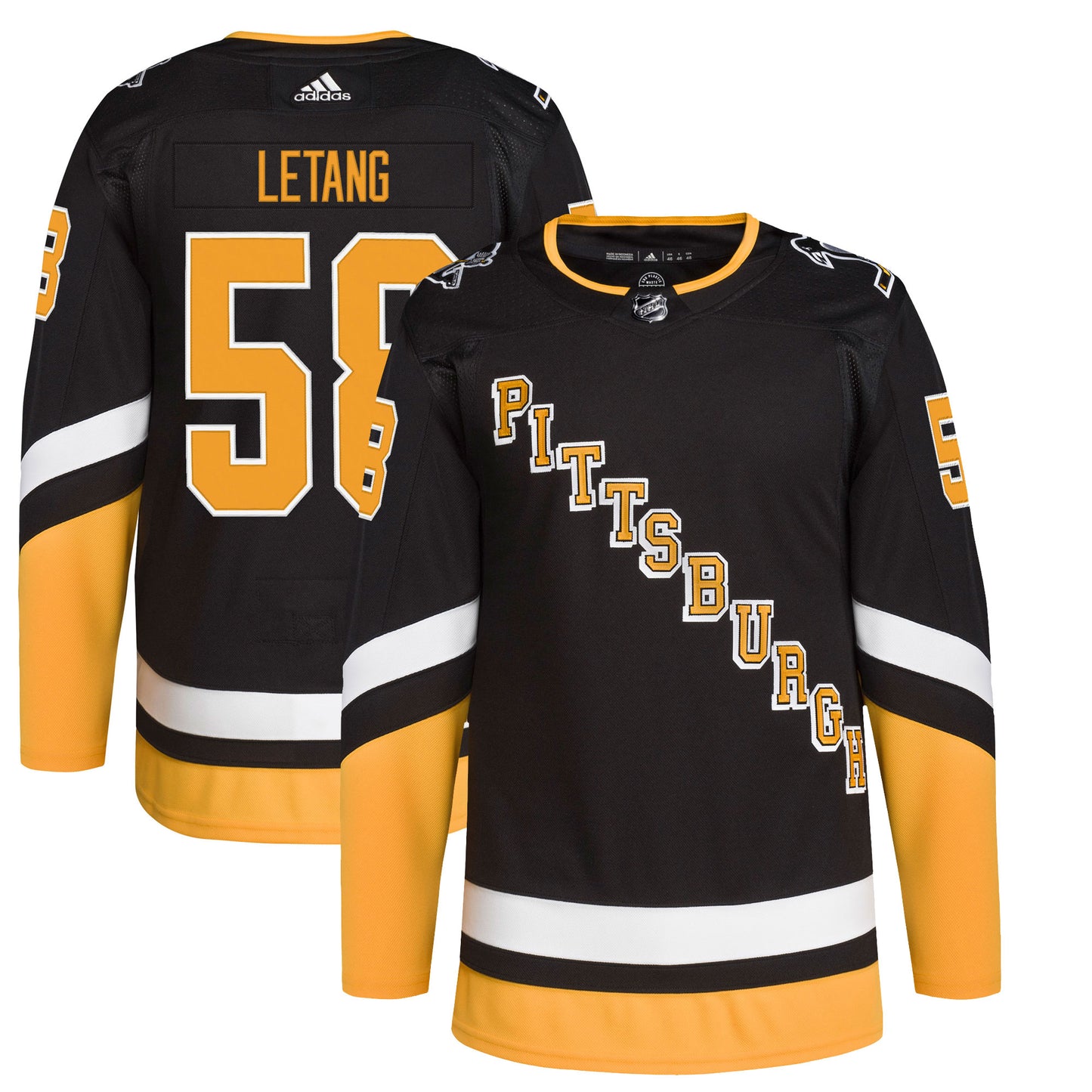 Kris Letang Pittsburgh Penguins adidas 2021/22 Alternate Primegreen Authentic Pro Player Jersey - Black