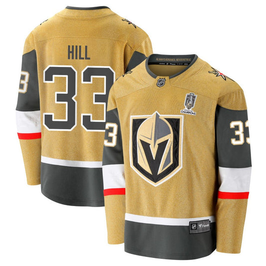 Adin Hill  Vegas Golden Knights Fanatics Branded 2023 Stanley Cup Champions Home Breakaway Jersey - Gold