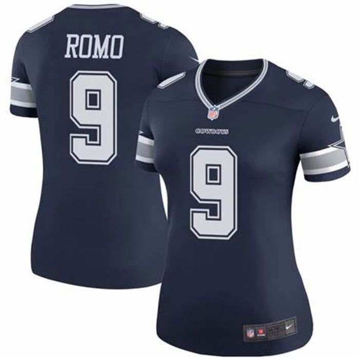 Women's Dallas Cowboys Tony Romo Legend Jersey - Navy