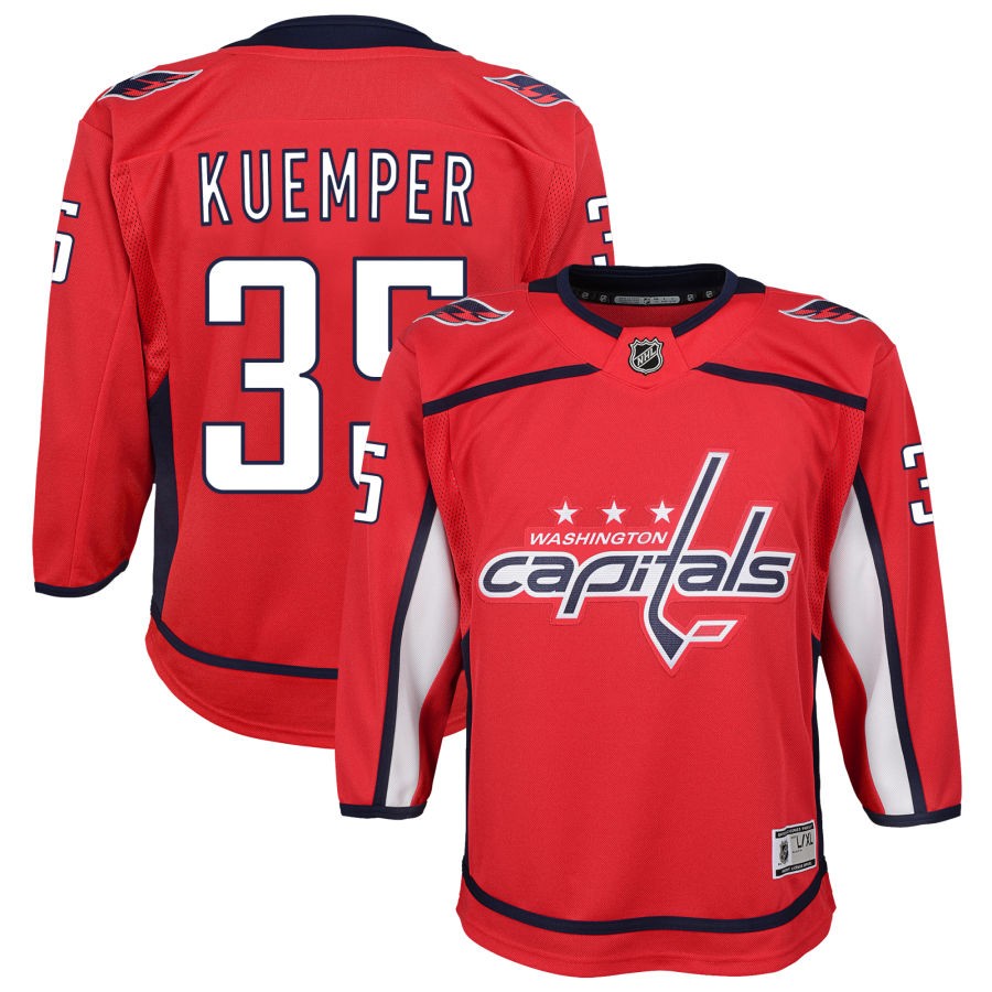 Darcy Kuemper Washington Capitals Youth Home Premier Jersey - Red