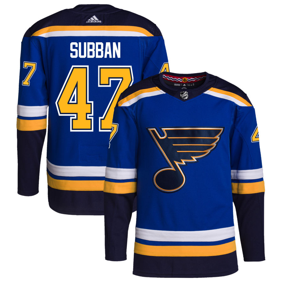 Malcolm Subban St. Louis Blues adidas Home Authentic Pro Jersey - Royal